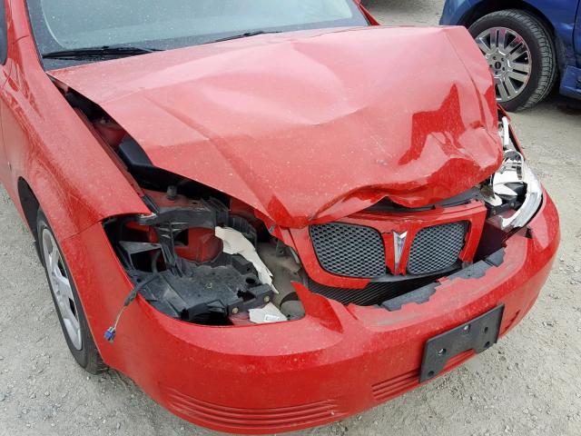 1G2AL18F787229356 - 2008 PONTIAC G5 RED photo 9