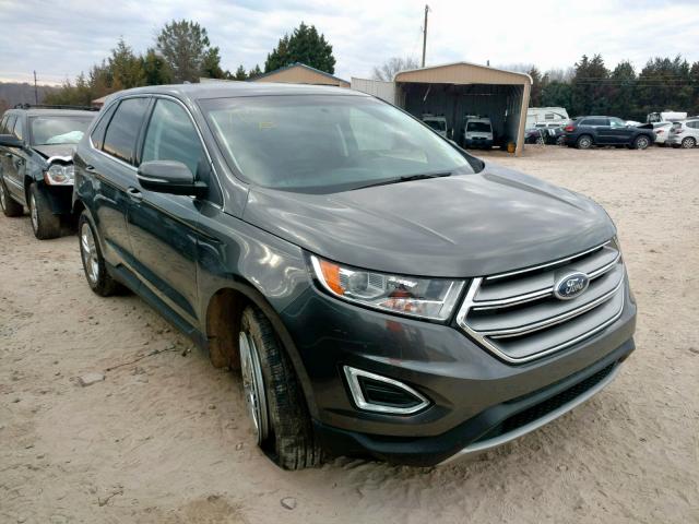 2FMTK4J9XFBC37030 - 2015 FORD EDGE SEL GRAY photo 1