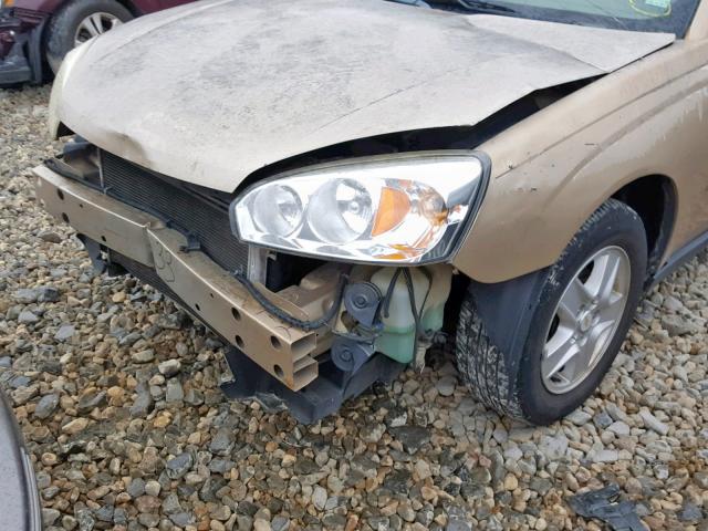 1G1ZT54875F234516 - 2005 CHEVROLET MALIBU LS GOLD photo 9