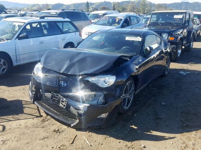 JF1ZNAA10D2727788 - 2013 TOYOTA SCION FR-S BLACK photo 2