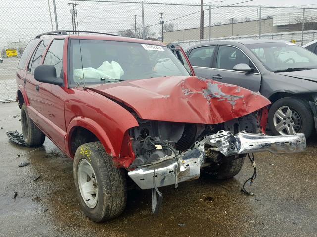 1GKCS13W3W2569388 - 1998 GMC JIMMY RED photo 1