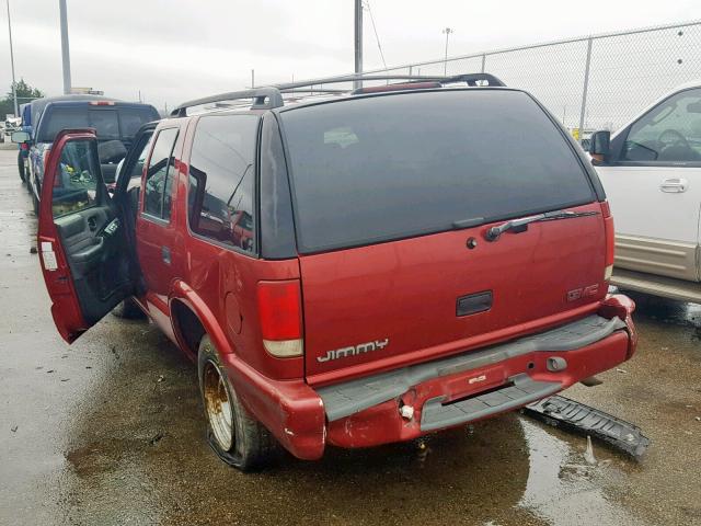 1GKCS13W3W2569388 - 1998 GMC JIMMY RED photo 3