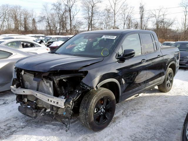 5FPYK3F81KB000841 - 2019 HONDA RIDGELINE BLACK photo 2