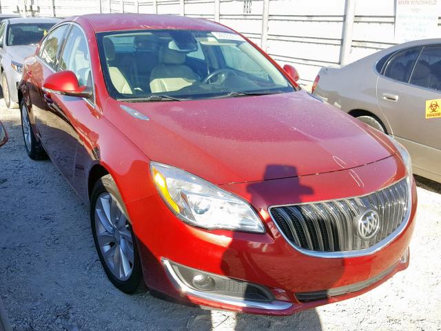 2G4GK5EX2E9307142 - 2014 BUICK REGAL RED photo 1