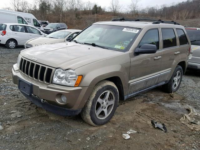 1J4GR48K76C278798 - 2006 JEEP GRAND CHER BEIGE photo 2