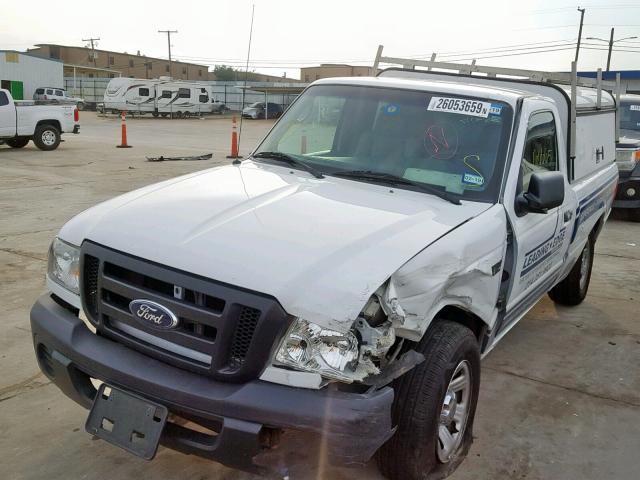 1FTYR10D29PA62988 - 2009 FORD RANGER WHITE photo 2