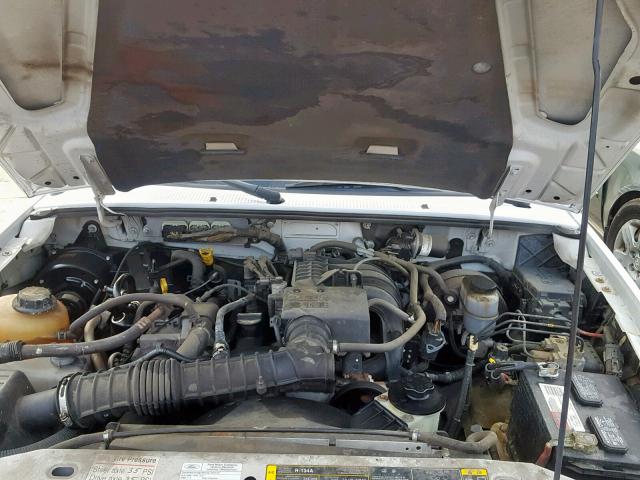 1FTYR10D29PA62988 - 2009 FORD RANGER WHITE photo 7