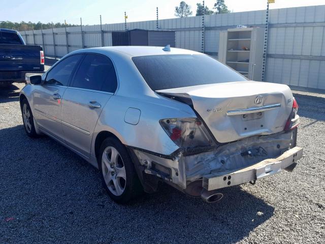 JH4KB16556C005891 - 2006 ACURA RL SILVER photo 3