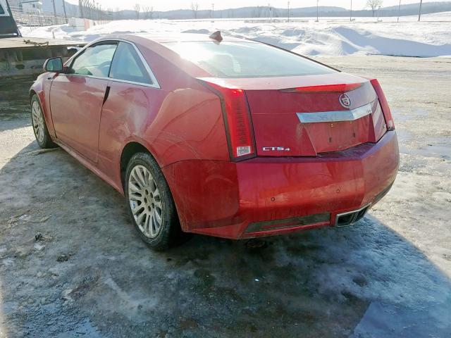 1G6DL1ED4B0159913 - 2011 CADILLAC CTS PERFOR RED photo 3