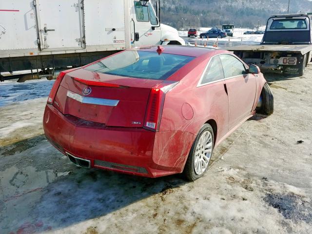 1G6DL1ED4B0159913 - 2011 CADILLAC CTS PERFOR RED photo 4