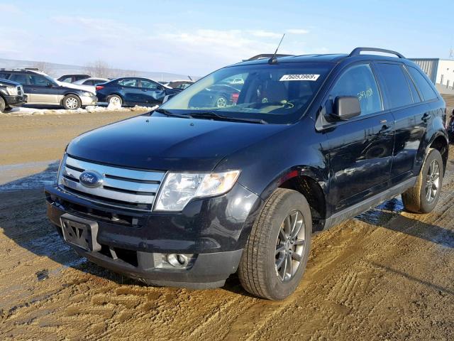 2FMDK48C08BB26379 - 2008 FORD EDGE SEL BLACK photo 2