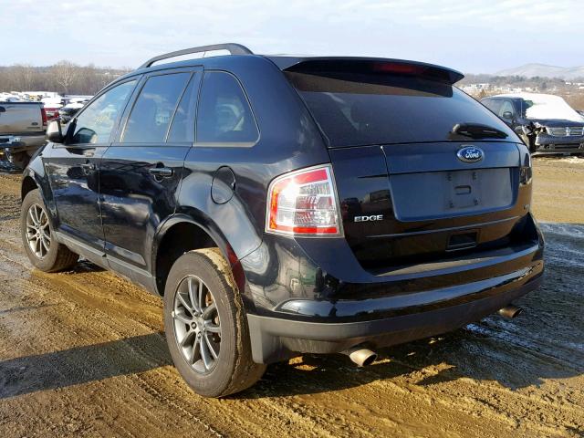 2FMDK48C08BB26379 - 2008 FORD EDGE SEL BLACK photo 3