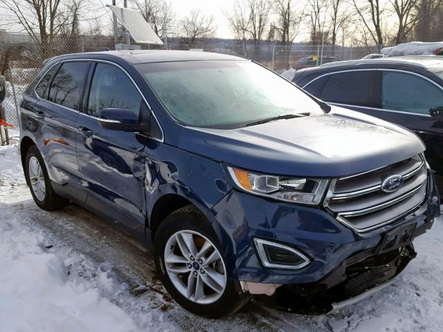 2FMPK4J80HBC46962 - 2017 FORD EDGE SEL BLUE photo 1