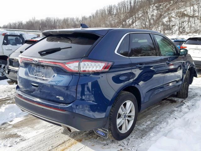 2FMPK4J80HBC46962 - 2017 FORD EDGE SEL BLUE photo 4