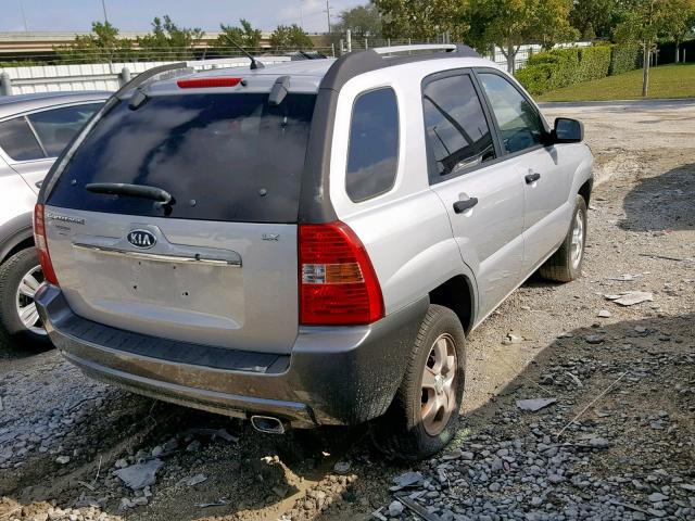 KNDJF724277346449 - 2007 KIA SPORTAGE L SILVER photo 4