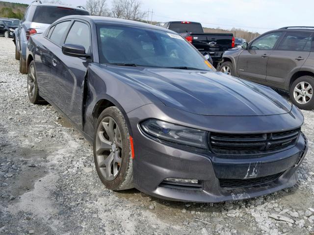 2C3CDXHG5FH890399 - 2015 DODGE CHARGER SX GRAY photo 1