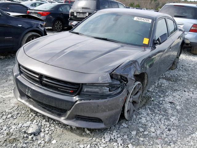 2C3CDXHG5FH890399 - 2015 DODGE CHARGER SX GRAY photo 2