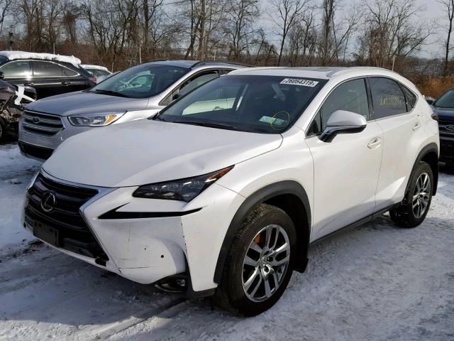 JTJBARBZ5G2073107 - 2016 LEXUS NX 200T WHITE photo 2