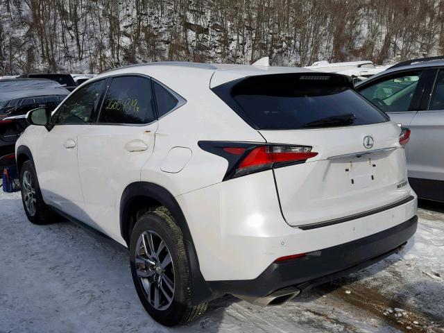 JTJBARBZ5G2073107 - 2016 LEXUS NX 200T WHITE photo 3