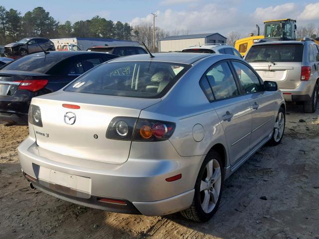 JM1BK123951245123 - 2005 MAZDA 3 S GRAY photo 4