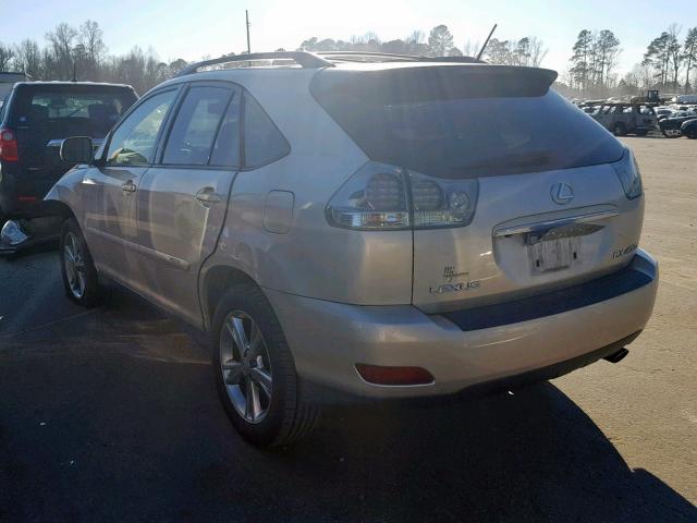 JTJGW31U672001083 - 2007 LEXUS RX 400H GOLD photo 3