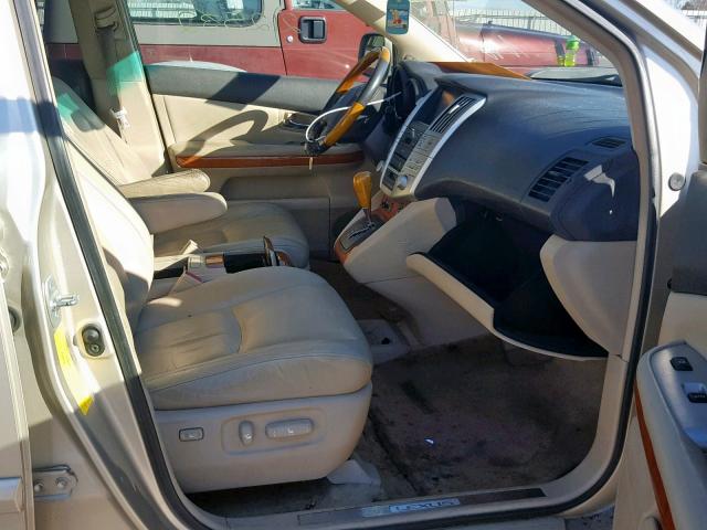 JTJGW31U672001083 - 2007 LEXUS RX 400H GOLD photo 5