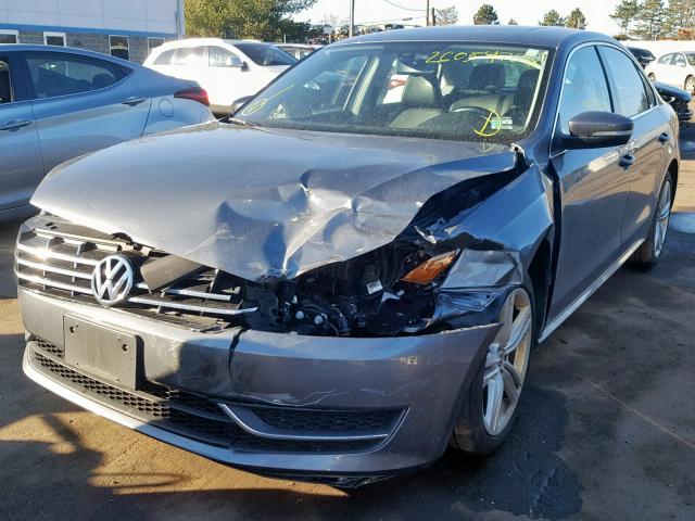 1VWBN7A31EC012494 - 2014 VOLKSWAGEN PASSAT SE GRAY photo 2