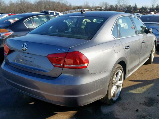 1VWBN7A31EC012494 - 2014 VOLKSWAGEN PASSAT SE GRAY photo 4