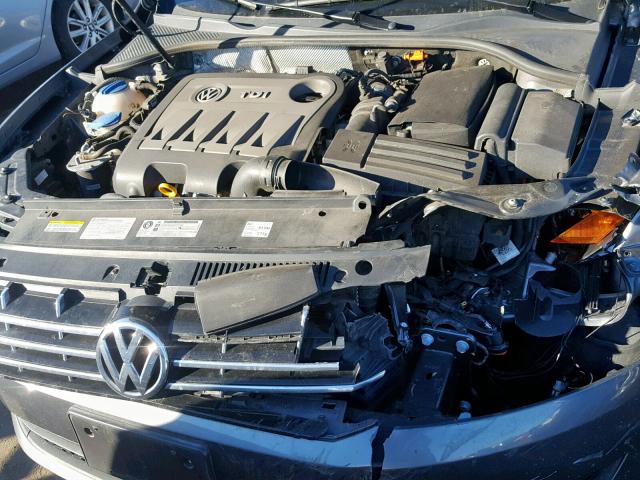 1VWBN7A31EC012494 - 2014 VOLKSWAGEN PASSAT SE GRAY photo 7