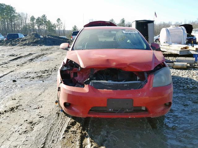 1G1AF1F50A7195451 - 2010 CHEVROLET COBALT 2LT RED photo 9