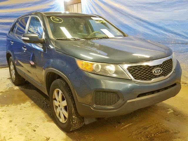 5XYKT3A13BG181665 - 2011 KIA SORENTO BA BLUE photo 1