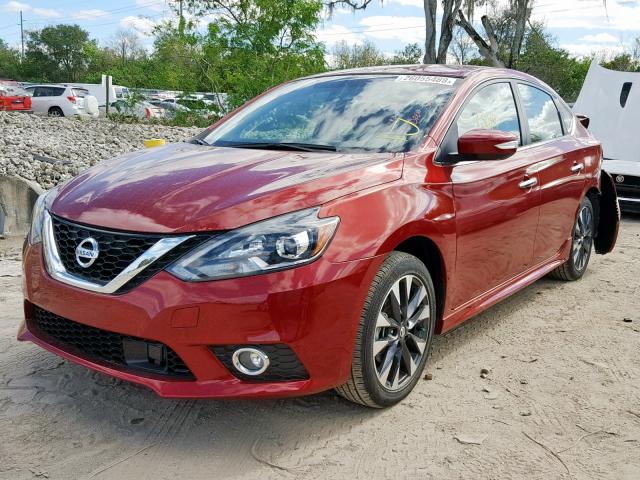 nissan sentra red 2018