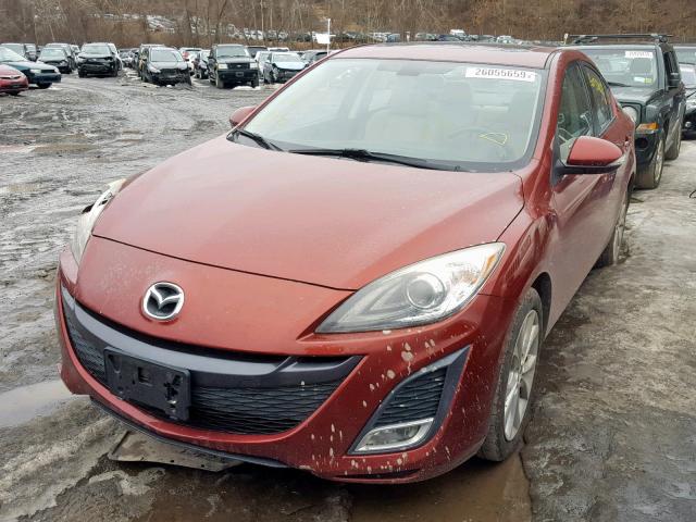 JM1BL1S61A1149164 - 2010 MAZDA 3 S RED photo 2