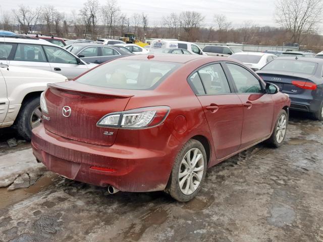 JM1BL1S61A1149164 - 2010 MAZDA 3 S RED photo 4