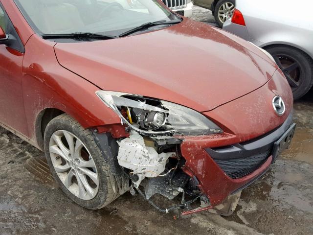 JM1BL1S61A1149164 - 2010 MAZDA 3 S RED photo 9