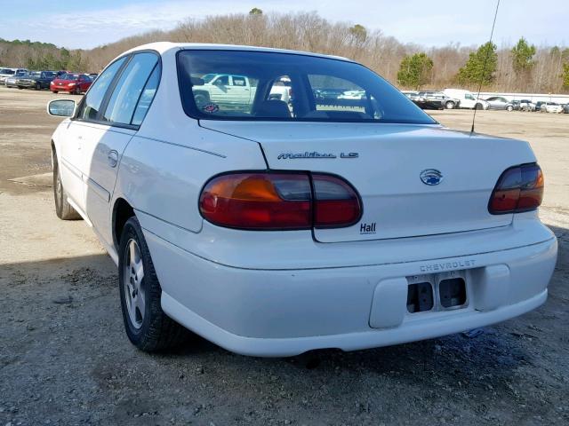 1G1NE52J63M717664 - 2003 CHEVROLET MALIBU LS WHITE photo 3