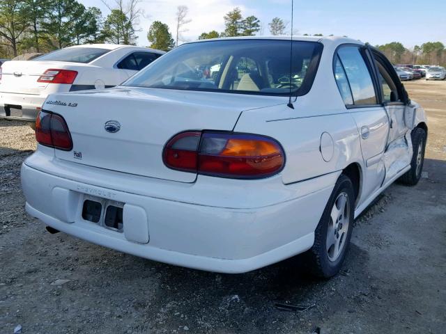 1G1NE52J63M717664 - 2003 CHEVROLET MALIBU LS WHITE photo 4