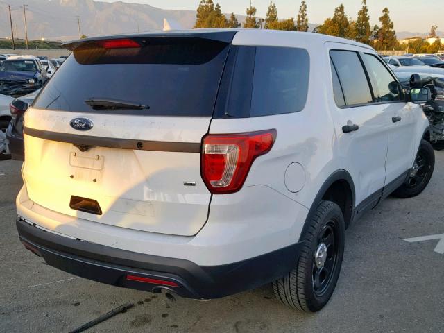 1FM5K8AR1HGD06604 - 2017 FORD EXPLORER P WHITE photo 4