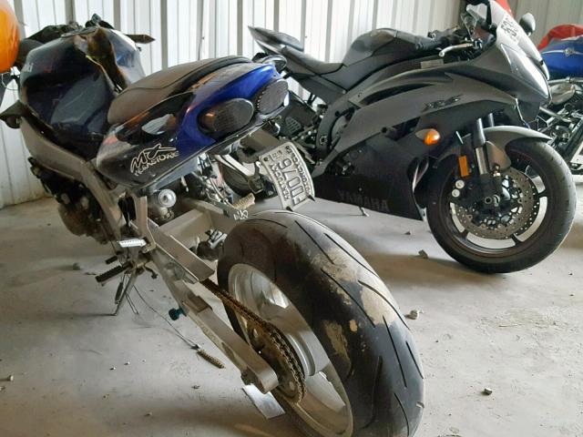 JKAZX4J1X5A055102 - 2005 KAWASAKI ZX600 J1 BLUE photo 3