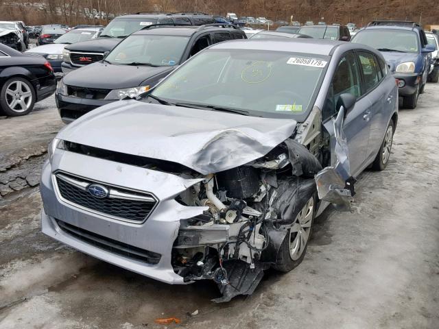 4S3GTAA65J3703107 - 2018 SUBARU IMPREZA GRAY photo 2