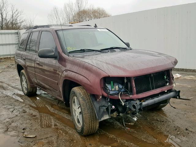 1GNDS13S772110712 - 2007 CHEVROLET TRAILBLAZE BURGUNDY photo 1