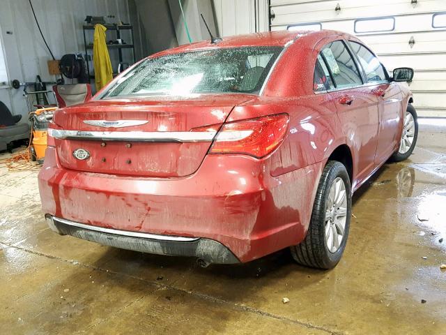 1C3CCBBB5CN139972 - 2012 CHRYSLER 200 TOURIN RED photo 4