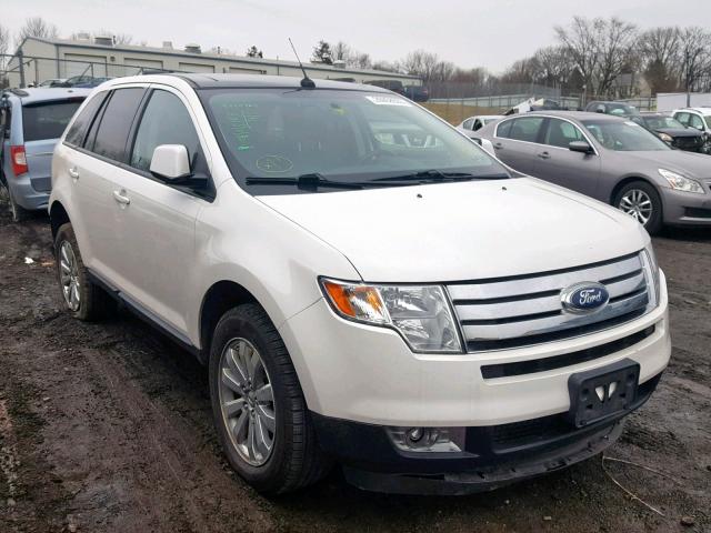 2FMDK4JC8ABB61963 - 2010 FORD EDGE SEL WHITE photo 1