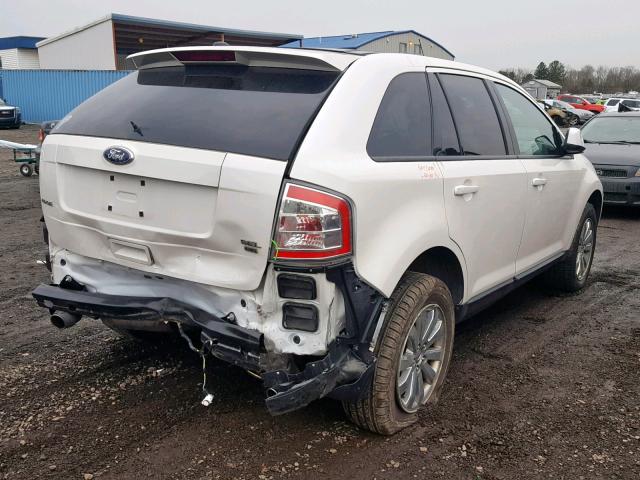 2FMDK4JC8ABB61963 - 2010 FORD EDGE SEL WHITE photo 4