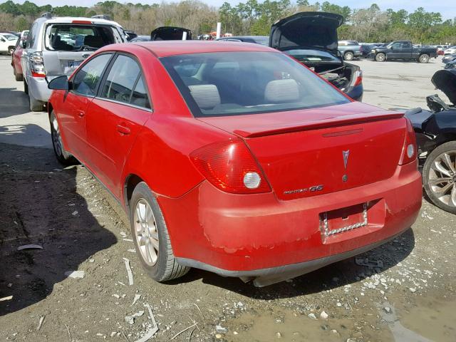 1G2ZF55B064226879 - 2006 PONTIAC G6 SE RED photo 3