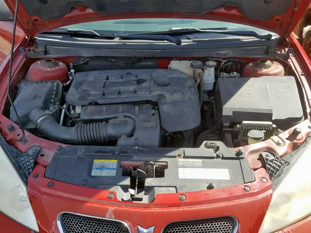 1G2ZF55B064226879 - 2006 PONTIAC G6 SE RED photo 7