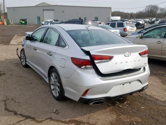 5NPE34AB3JH680422 - 2018 HYUNDAI SONATA SPO SILVER photo 3