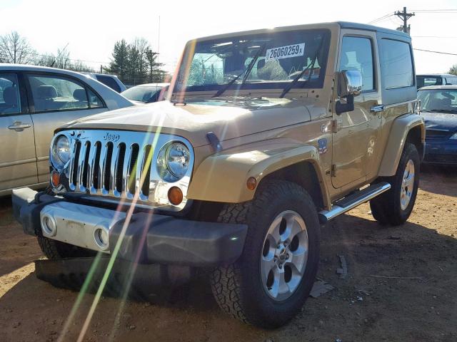 1C4GJWBG0DL629674 - 2013 JEEP WRANGLER S BEIGE photo 2