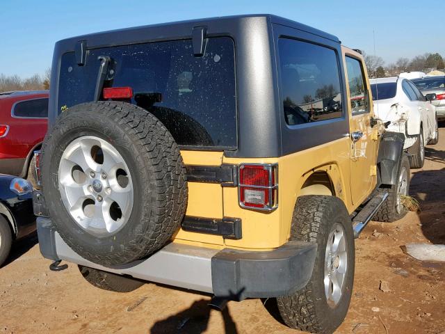 1C4GJWBG0DL629674 - 2013 JEEP WRANGLER S BEIGE photo 4