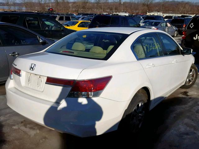 1HGCP2F45CA072410 - 2012 HONDA ACCORD LXP WHITE photo 4